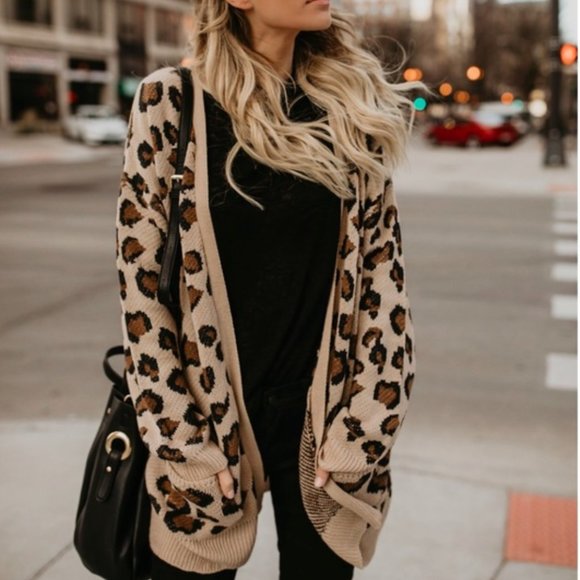 cream cheetah sweater